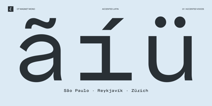 OT Magnet Mono Font Poster 7
