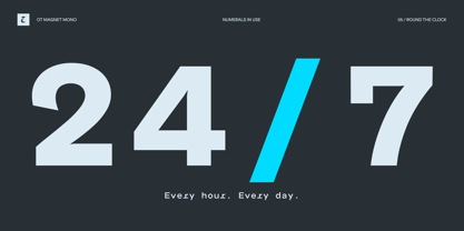 OT Magnet Mono Font Poster 5