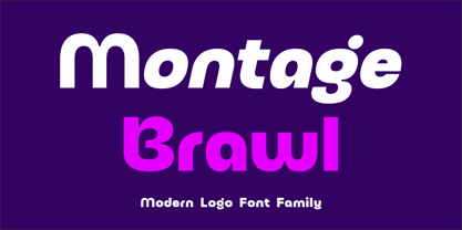 Montage Brawl Font Poster 1