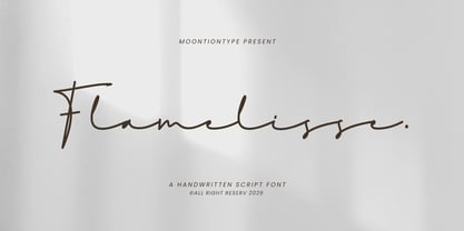 Flamelisse Font Poster 1