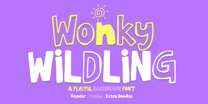 Wonky Wildlings Font Poster 1