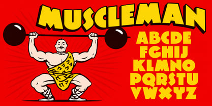 Muscleman Font Poster 1