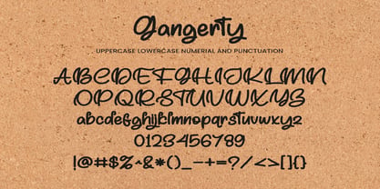 Gangerty Font Poster 9