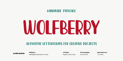 Wolfberry Font Poster 1