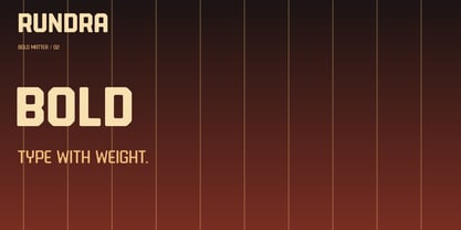 Rundra Font Poster 2