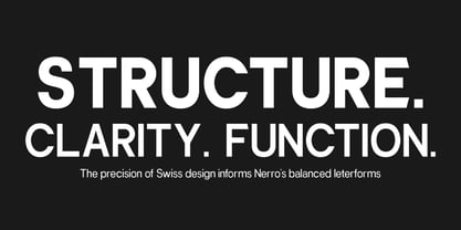 Nerro Font Poster 4