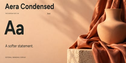 Aera Condensed Font Poster 4