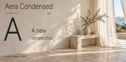 Aera Condensed Font Poster 1