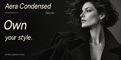 Aera Condensed Font Poster 3