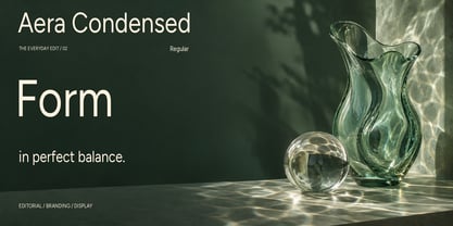Aera Condensed Font Poster 2
