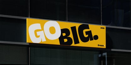 Grasso Font Poster 13