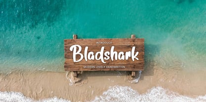 Bladshark Font Poster 3