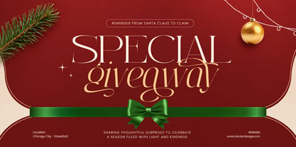 Christmas Memory Font Poster 2