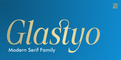 ZIA Glastyo Font Poster 1
