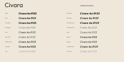 Civara Font Poster 6