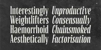 Borne Times Font Poster 9