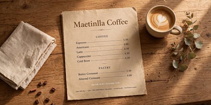 Maetinlla Font Poster 8