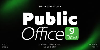 Public Office Font Poster 1