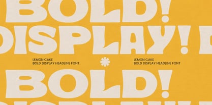 Lemon Cake Font Poster 3