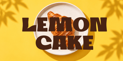 Lemon Cake Font Poster 1