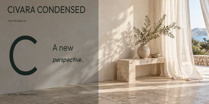 Civara Condensed Font Poster 1