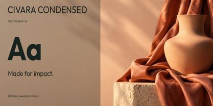 Civara Condensed Font Poster 4