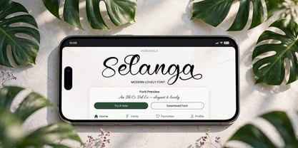 Selanga Font Poster 7