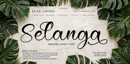 Selanga Font Poster 1
