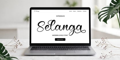 Selanga Font Poster 3