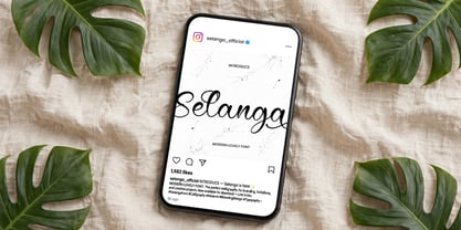 Selanga Font Poster 9