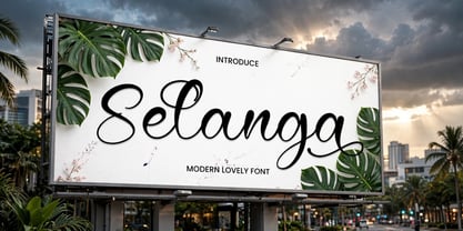Selanga Font Poster 6