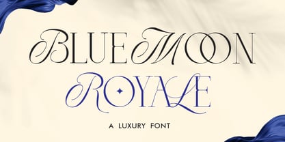 BlueMoon Royale Font Poster 1