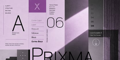 Prixma Caps Font Poster 2