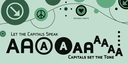 Prixma Caps Font Poster 10