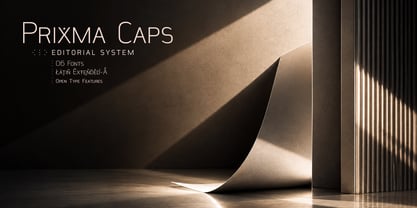 Prixma Caps Font Poster 1