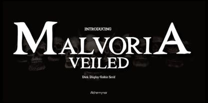 Malvoria Veiled Font Poster 1
