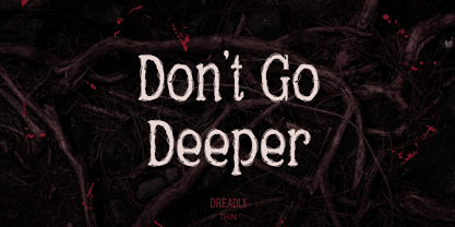 Dreadly Font Poster 3