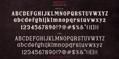Dreadly Font Poster 4