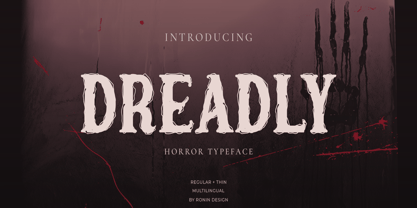 Dreadly Font Poster 1