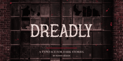Dreadly Font Poster 11