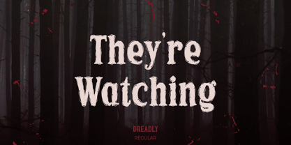 Dreadly Font Poster 2