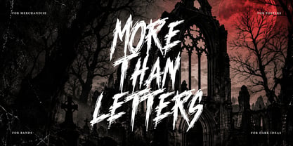 Deathscrwal Font Poster 3