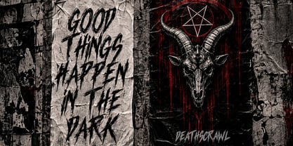 Deathscrwal Font Poster 8