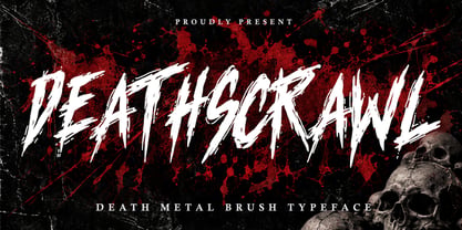 Deathscrwal Font Poster 1