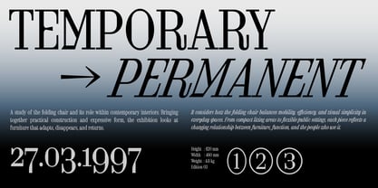 FTC Foldyne Font Poster 3