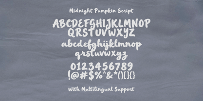 Midnight Pumpkin Font Poster 9