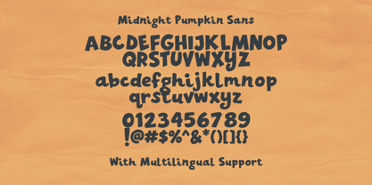 Midnight Pumpkin Font Poster 8