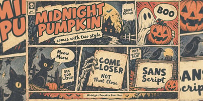 Midnight Pumpkin Font Poster 6