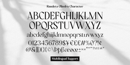 Randeta Olindra Font Poster 13