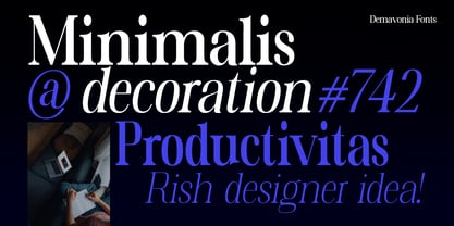 Demavonia Font Poster 8
